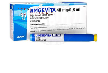 AMGEVITA 40 mg/0.8 ml enjeksiyonluk çözelti içeren kullanımahazır kalem (2 adet) kutu görseli