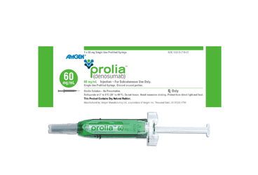 PROLIA 60 mg/ml SC enjeksiyonluk çözelti
içeren kullanımahazır enjektör (1 adet) kutu görseli