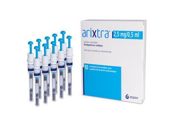 ARIXTRA 2.5 mg/0.5 ml enjeksiyonluk sol.10 kul.haz.şırınga { 8699874080250 } kutu görseli