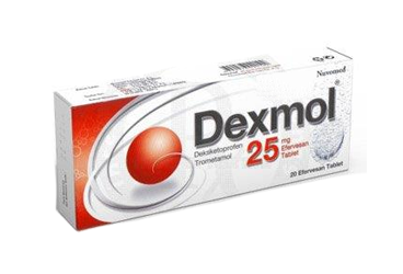 DEXMOL 25 mg 30 efervesan tablet kutu görseli